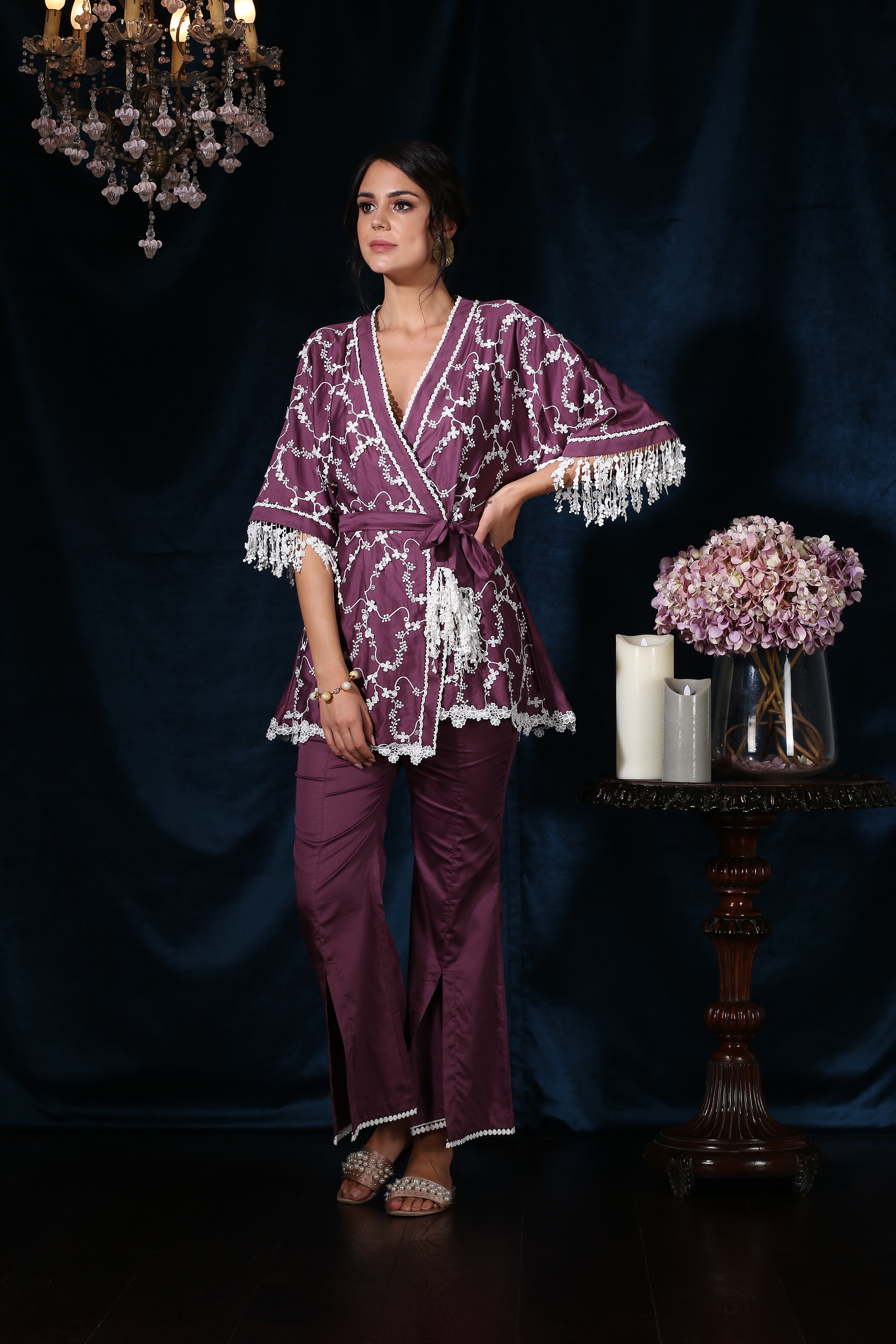 Cherry Blossom Kimono Purple