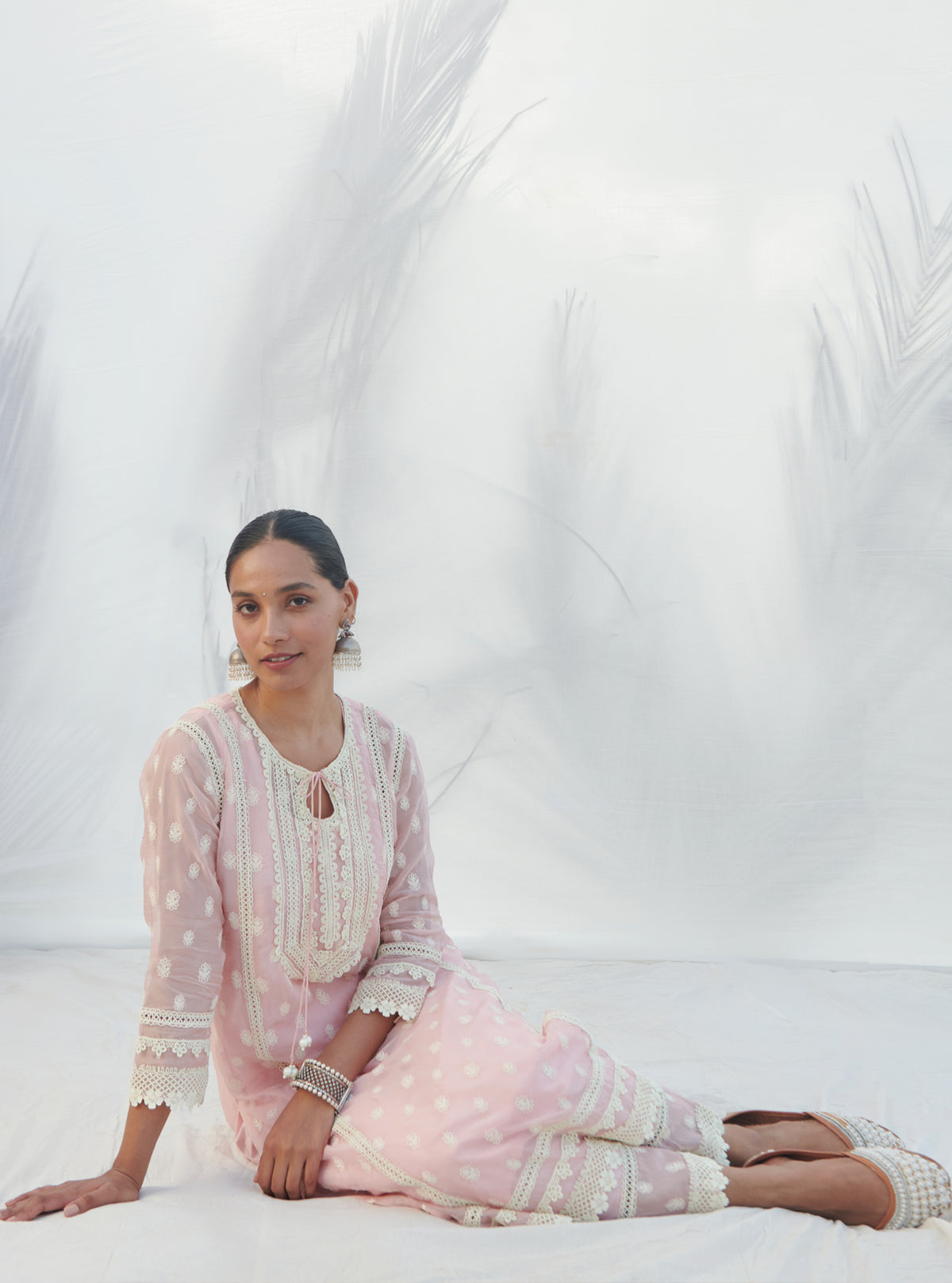 Jankia Organza Yellow Kurta Set