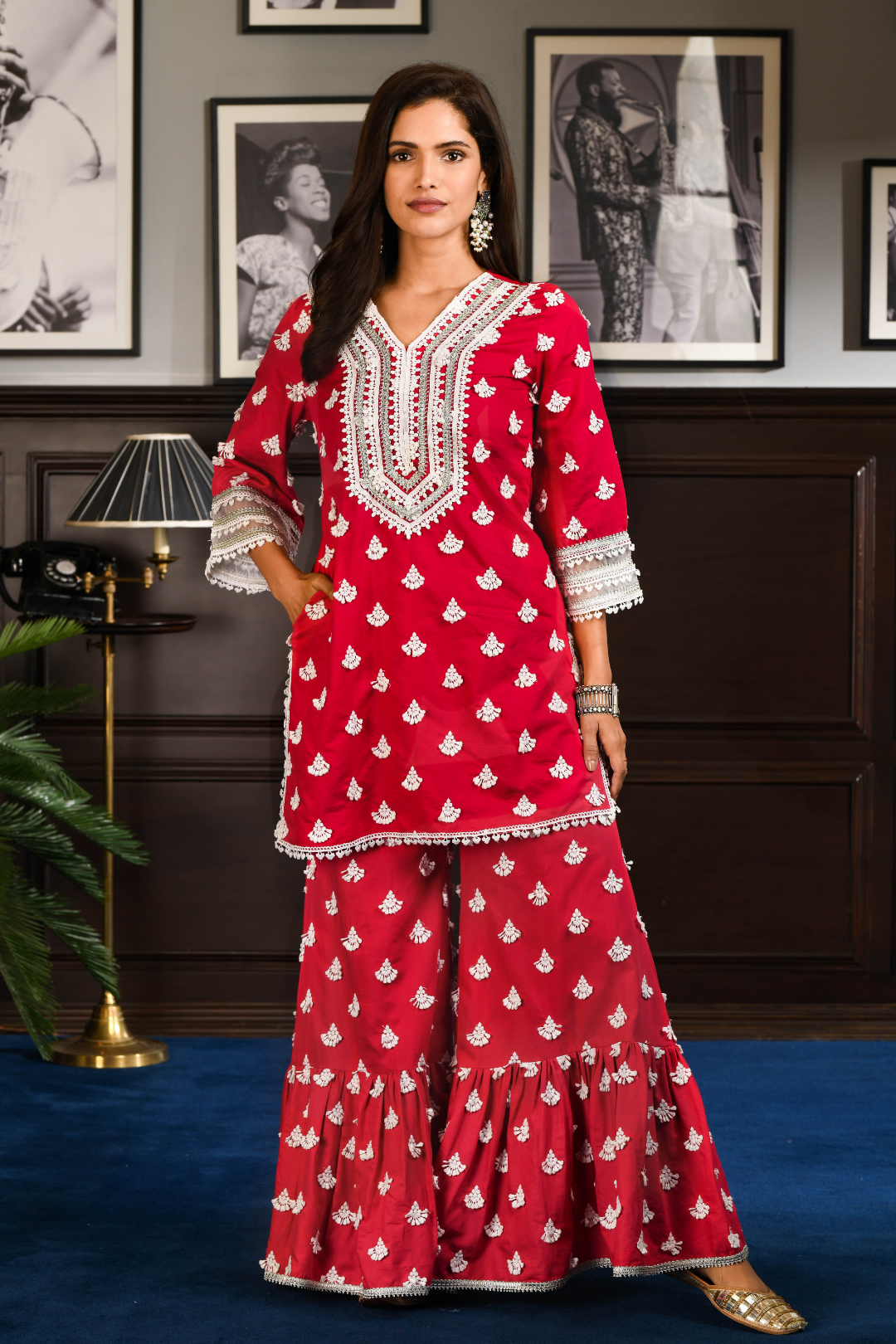 Pima Satin Jubilee Kurta With Jubilee Pyajama