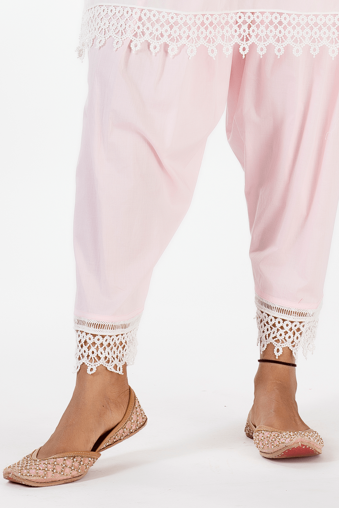 Mulmul Cotton Kai Pink Salwar