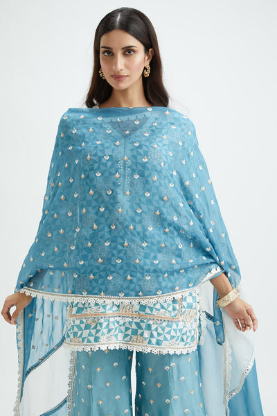 Leyton Teal Kurta