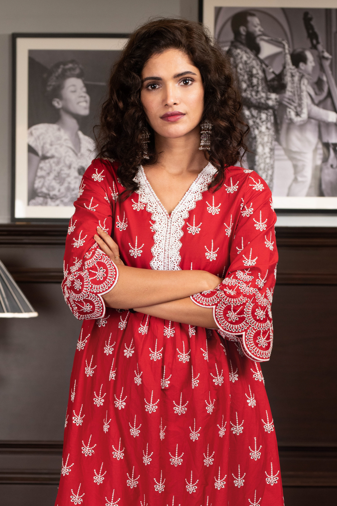 Mulmul Cotton LIARIA KURTA With OPHELIA PALAZZO