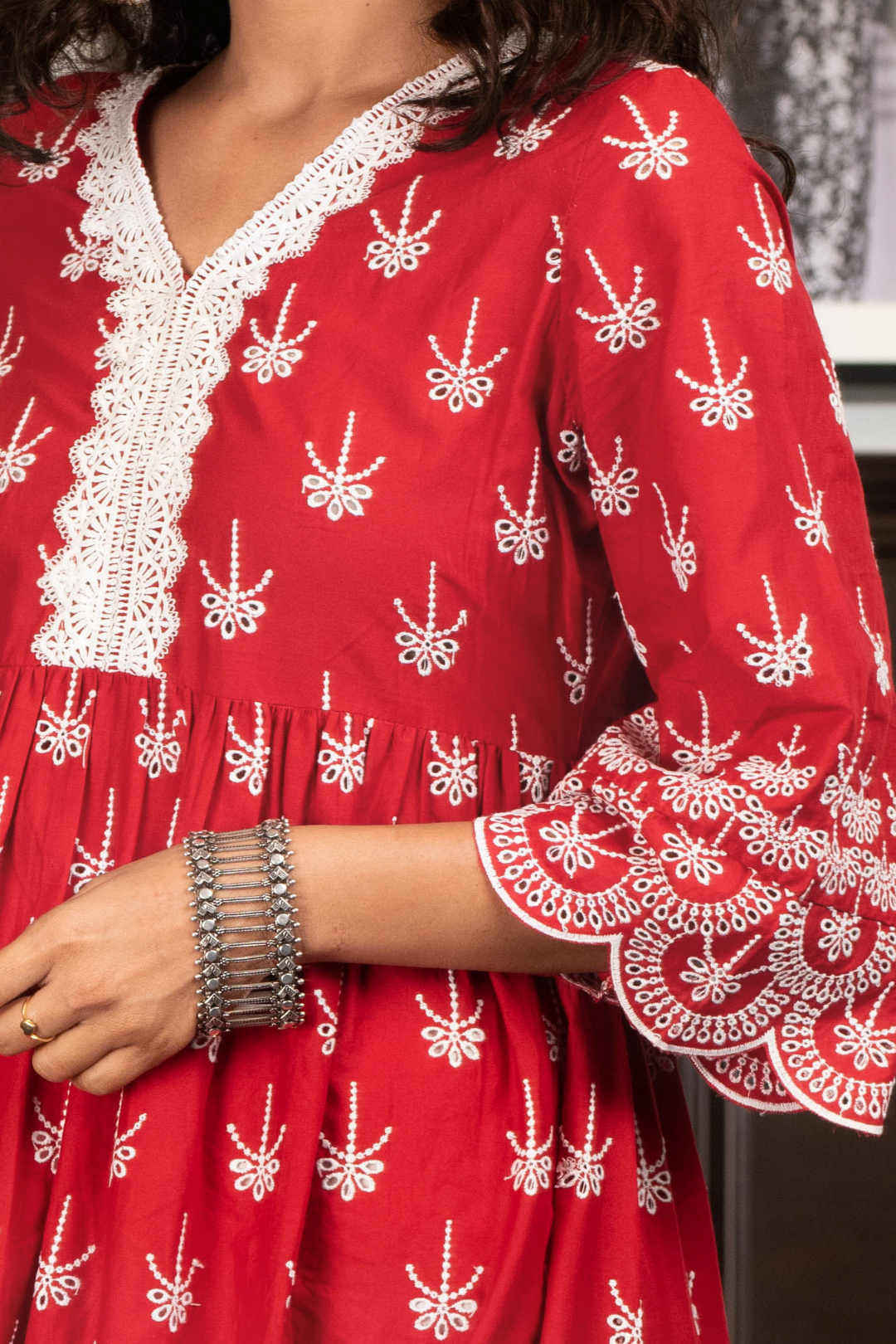 Mulmul Cotton LIARIA KURTA With OPHELIA PALAZZO
