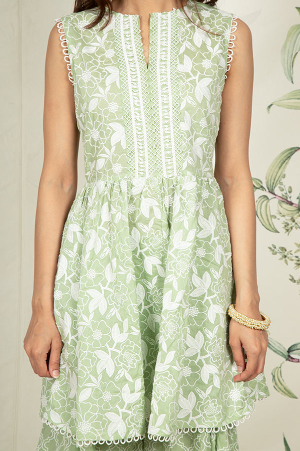 Magnolia Kurta and Embroidered Sharara