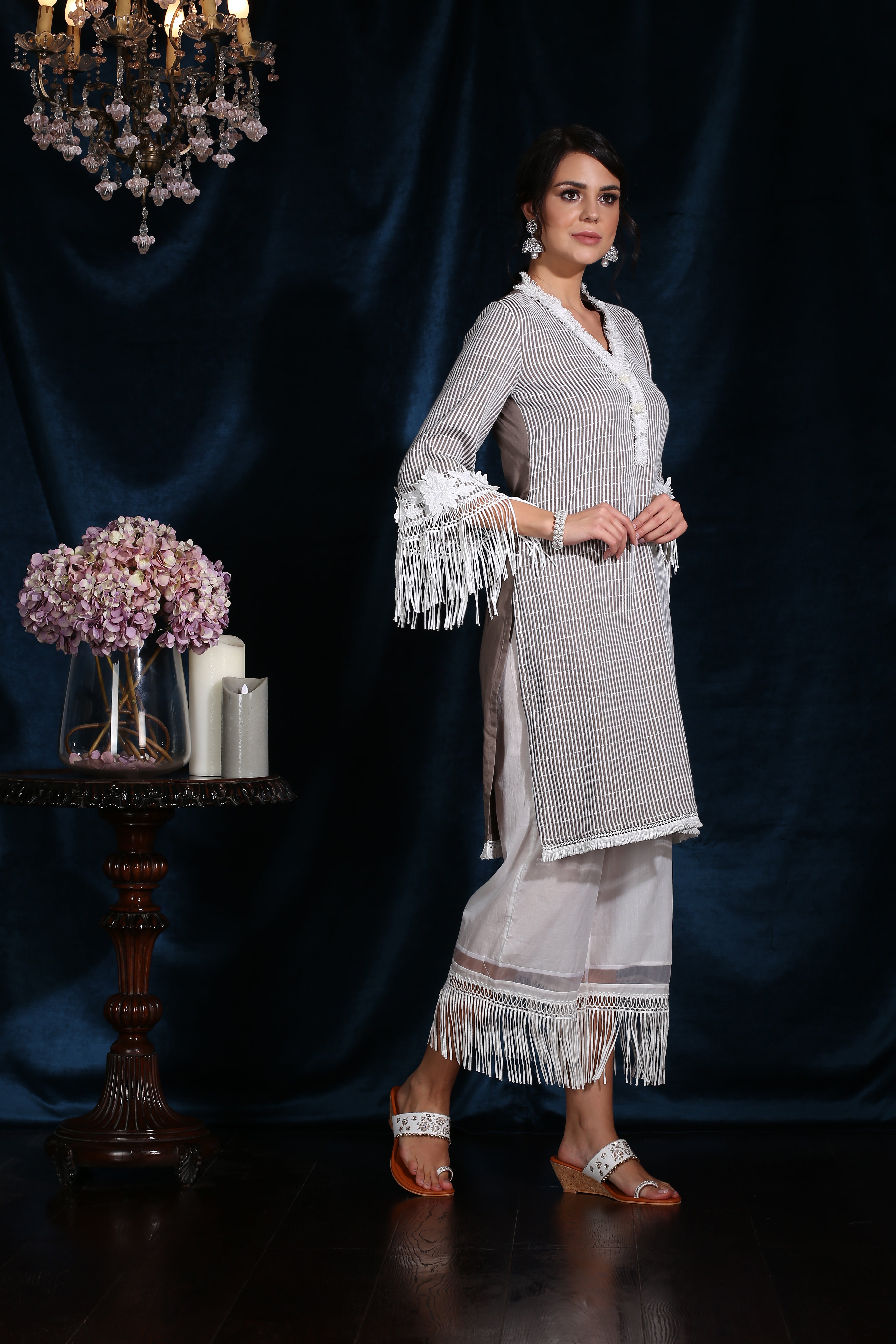 Poppy Kurta (GREY)