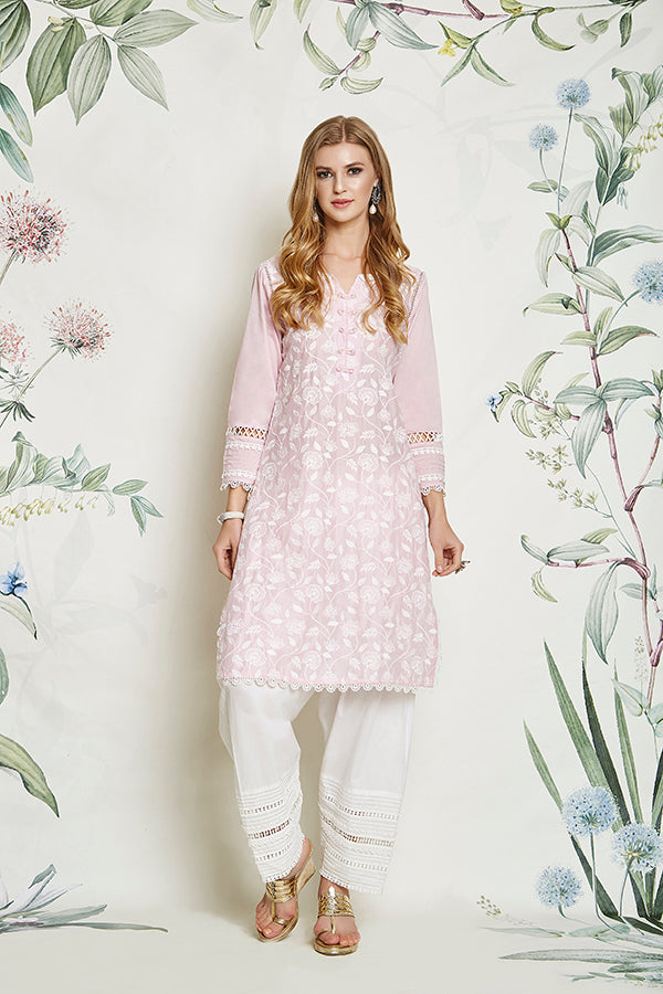 Carnation Kurta Pink