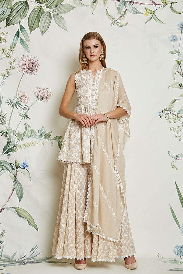 MAGNOLIA KURTA (BEIGE)