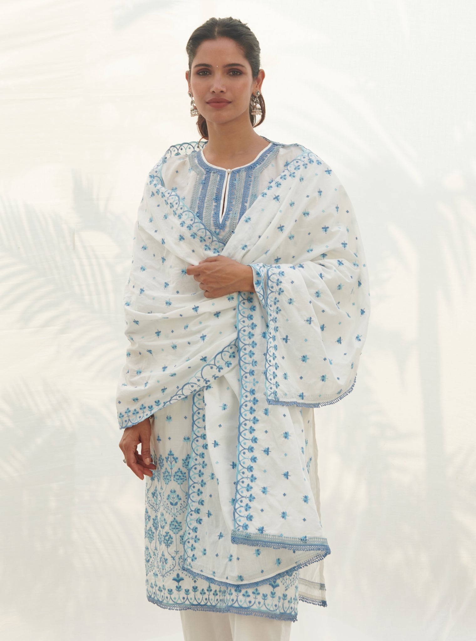 Mulmul Cotton Miramar White kurta