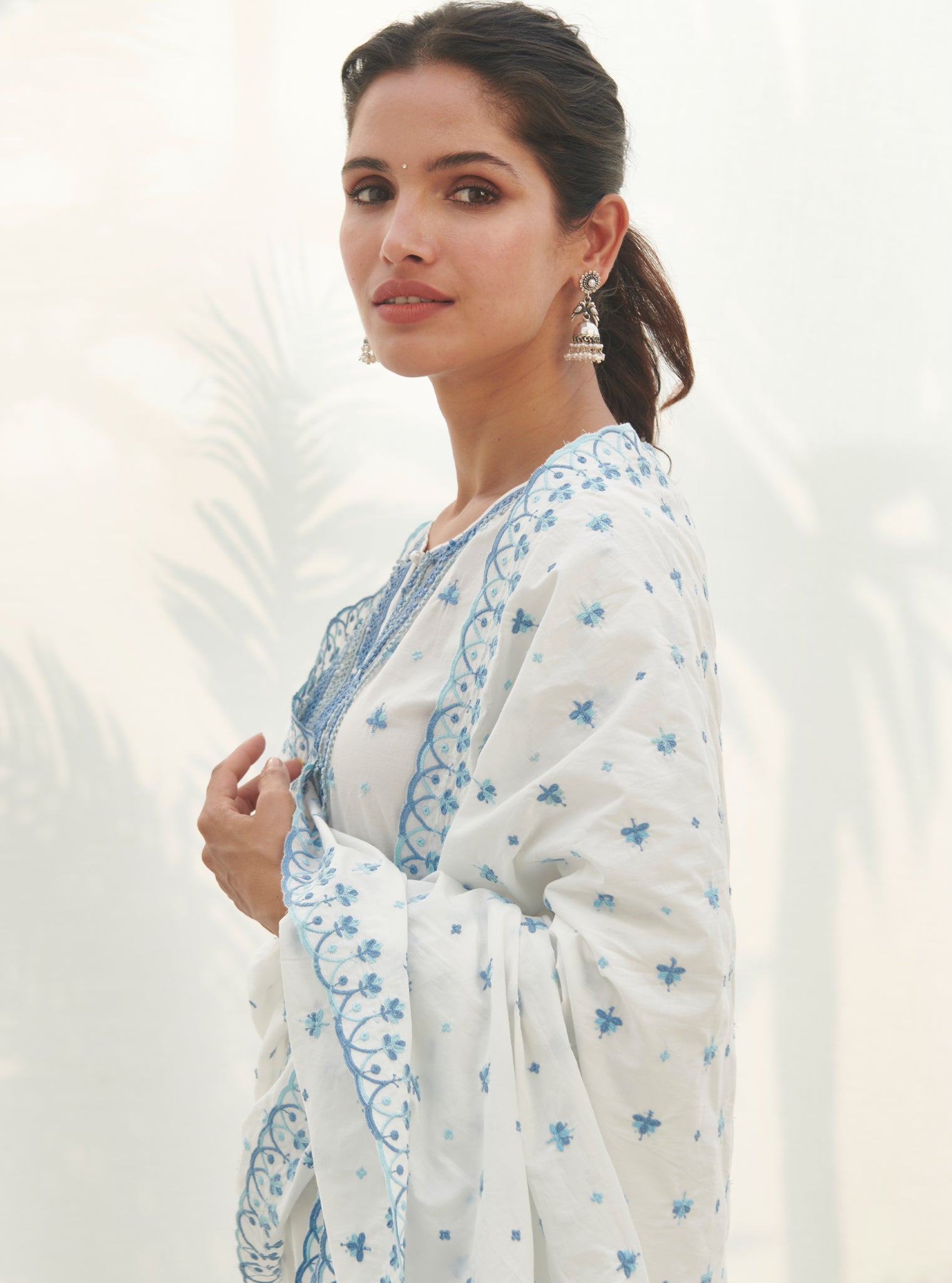 Mulmul Cotton Miramar White kurta