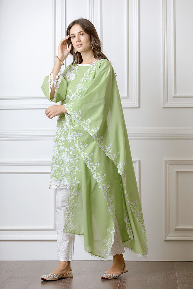 Cecilia Green Kurta Set
