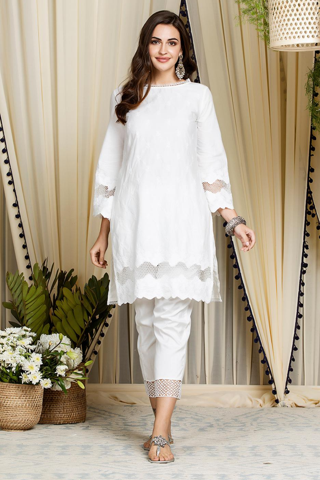 Mulmul Cotton Nora Kurta