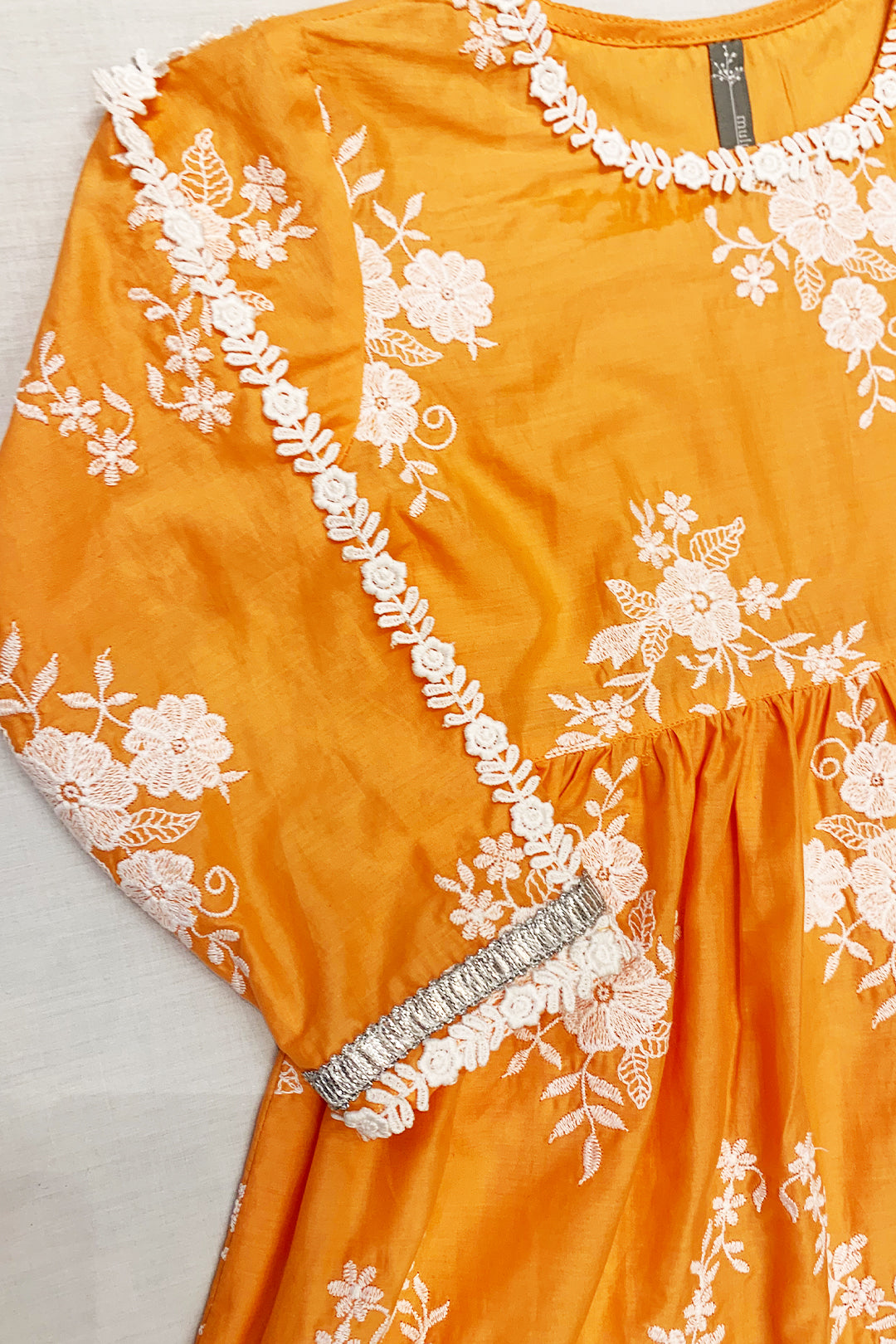 Jolie Cotton Orange Sharara Set