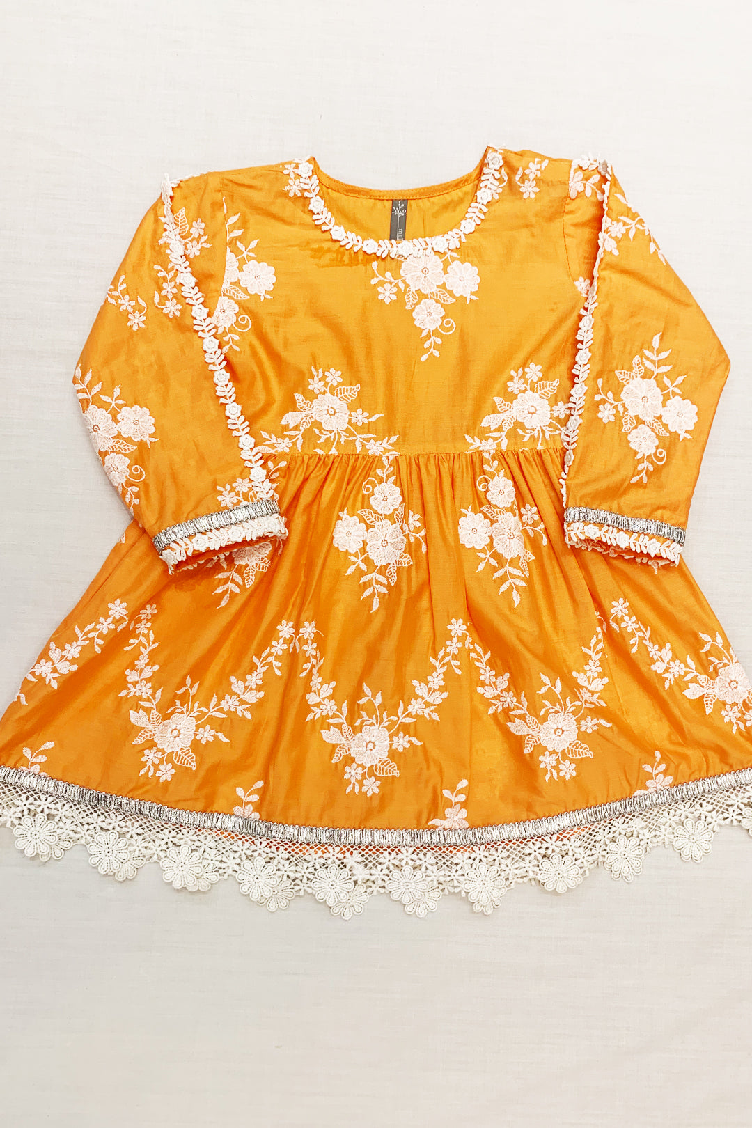 Jolie Cotton Orange Sharara Set