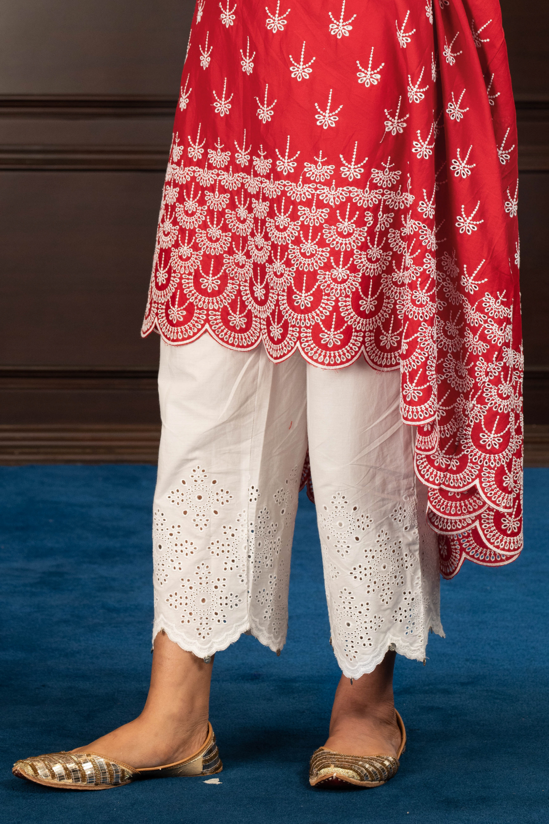Mulmul Cotton LIARIA KURTA With OPHELIA PALAZZO