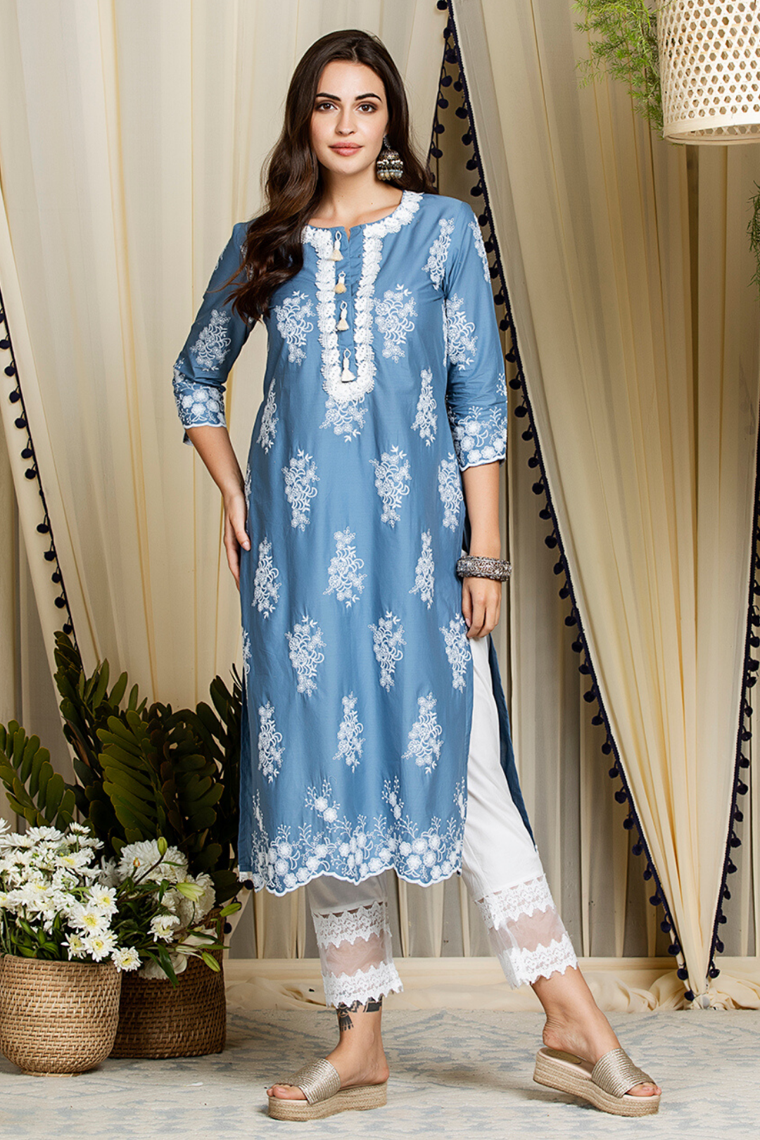 Perla Supima Cotton Kurta Set