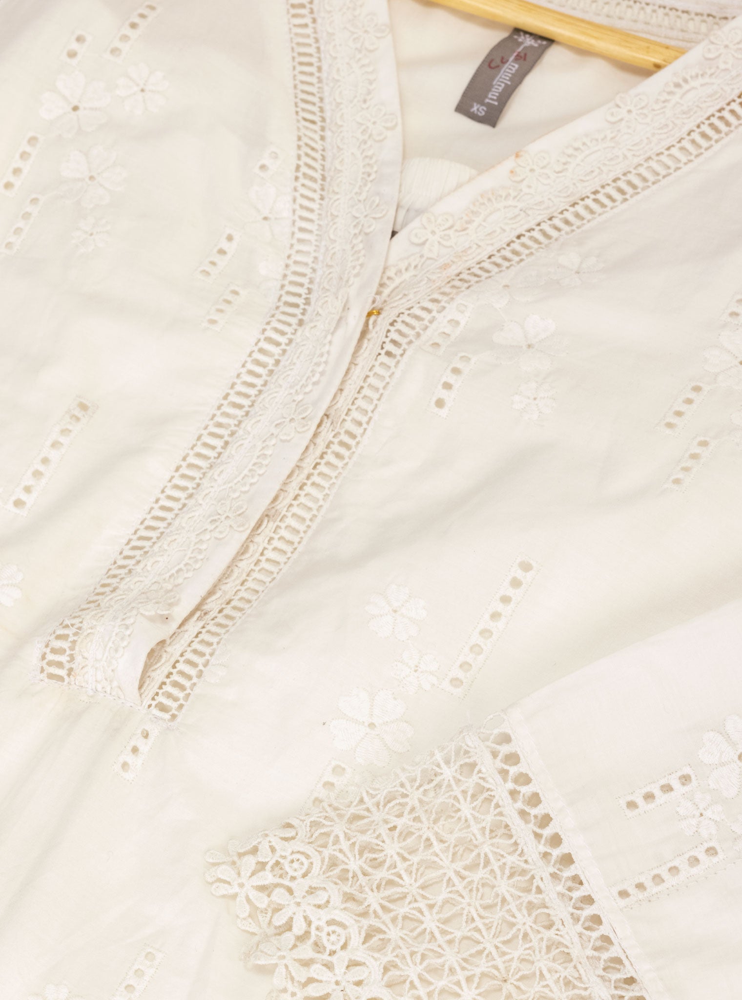 Mulmul Cotton Riwa White Kurta