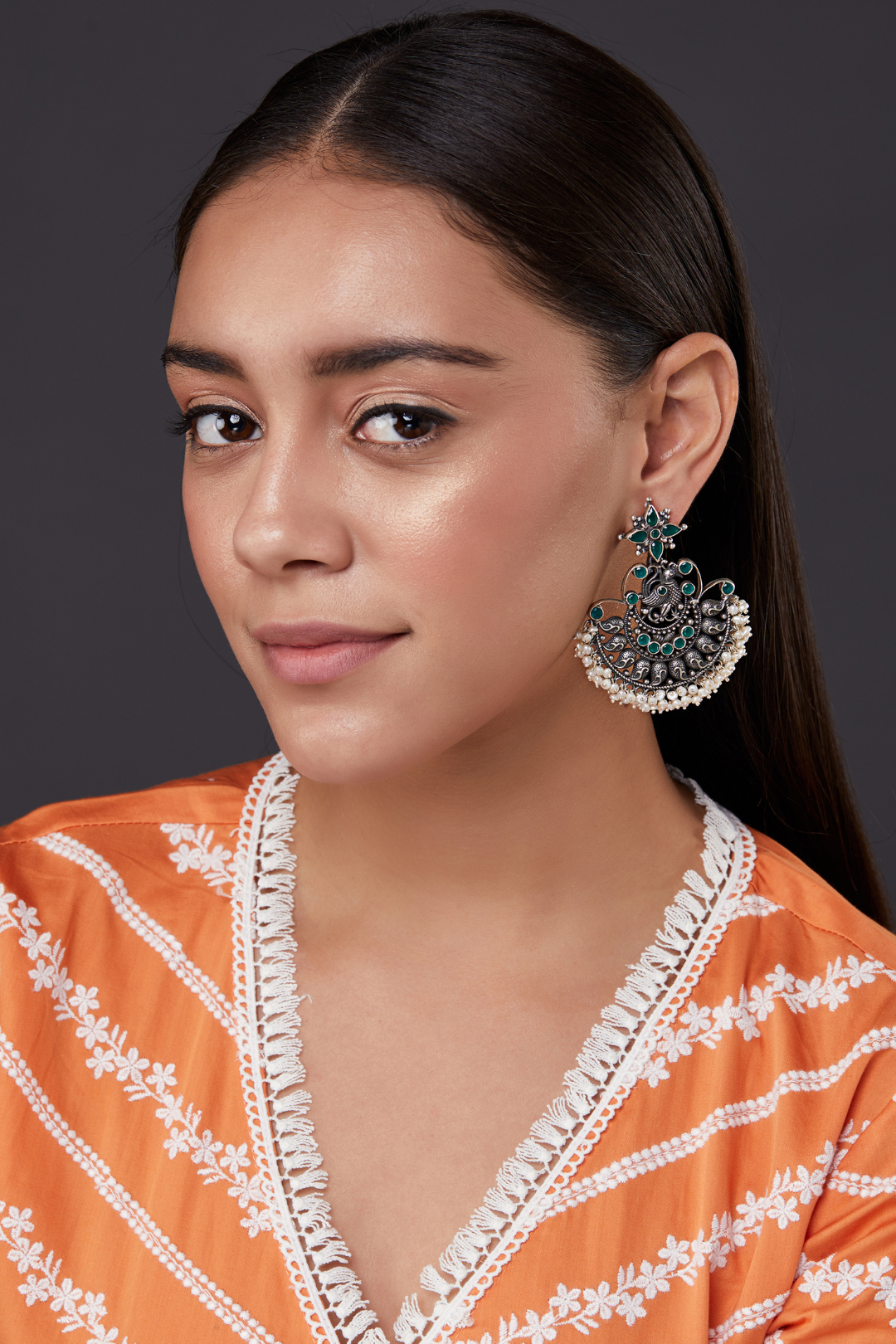 Pure Silver Saumya Earrings