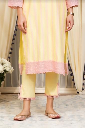 Mulmul Cotton Slit pyajama