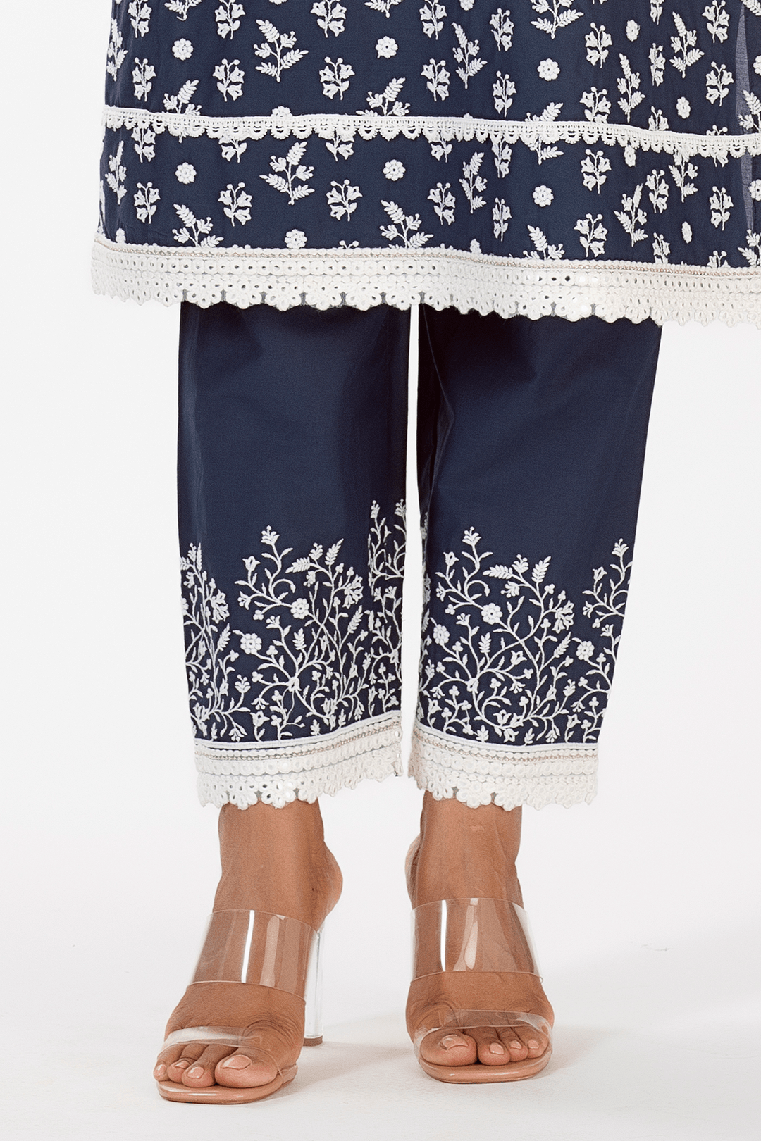 Mulmul Cotton Sierra Navy Pyajama