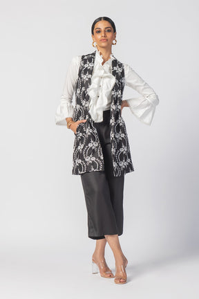 Mulmul Wool Tiare Black Pant main image 1