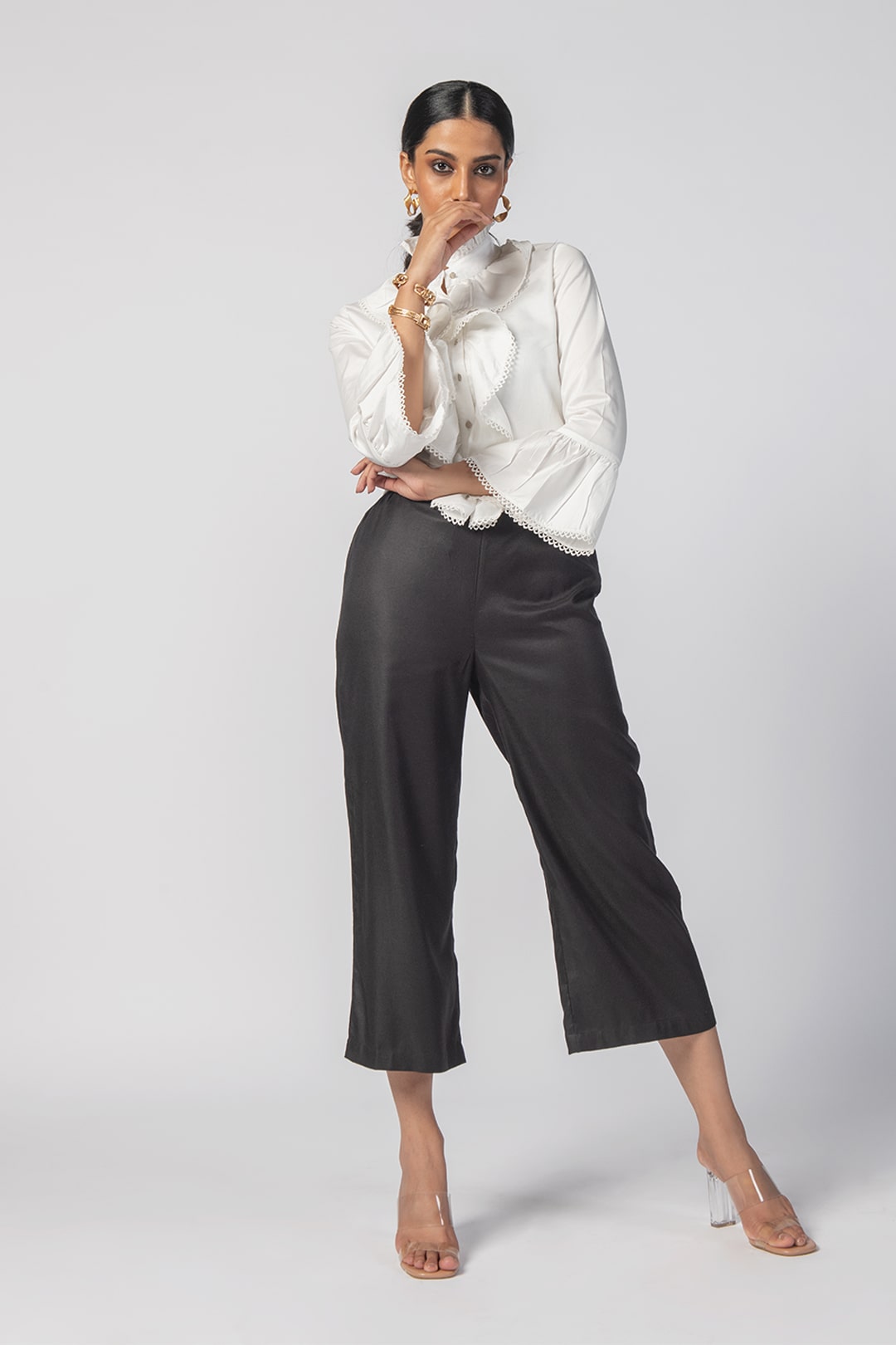 Mulmul Wool Tiare White Shirt