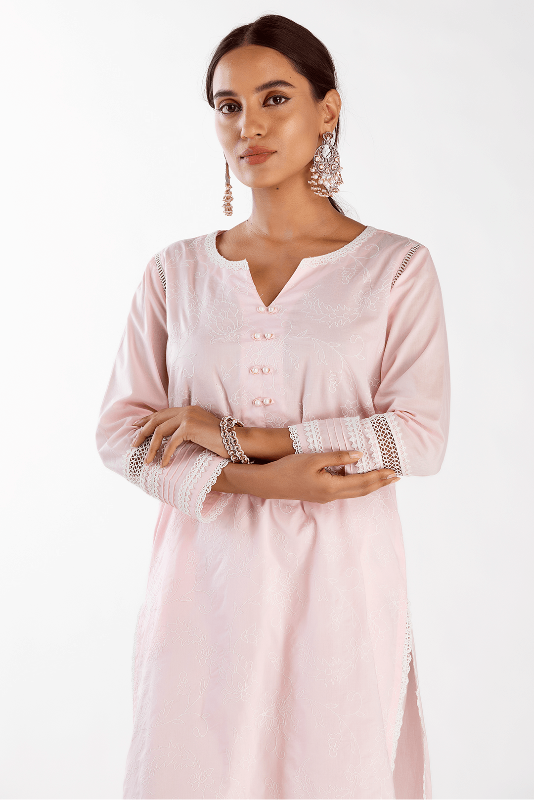 Mulmul Cotton Twilight Pink Kurta