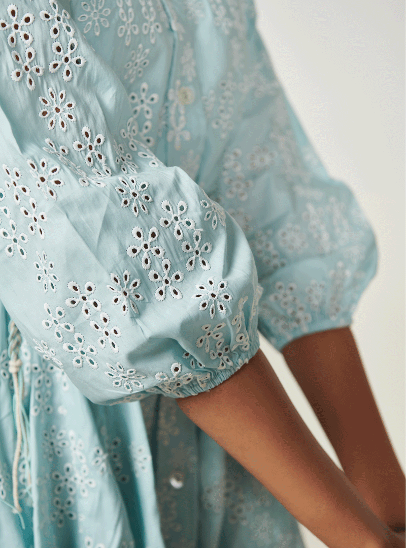 Peyton - Cotton Top with Embroidered Flowers main image 0