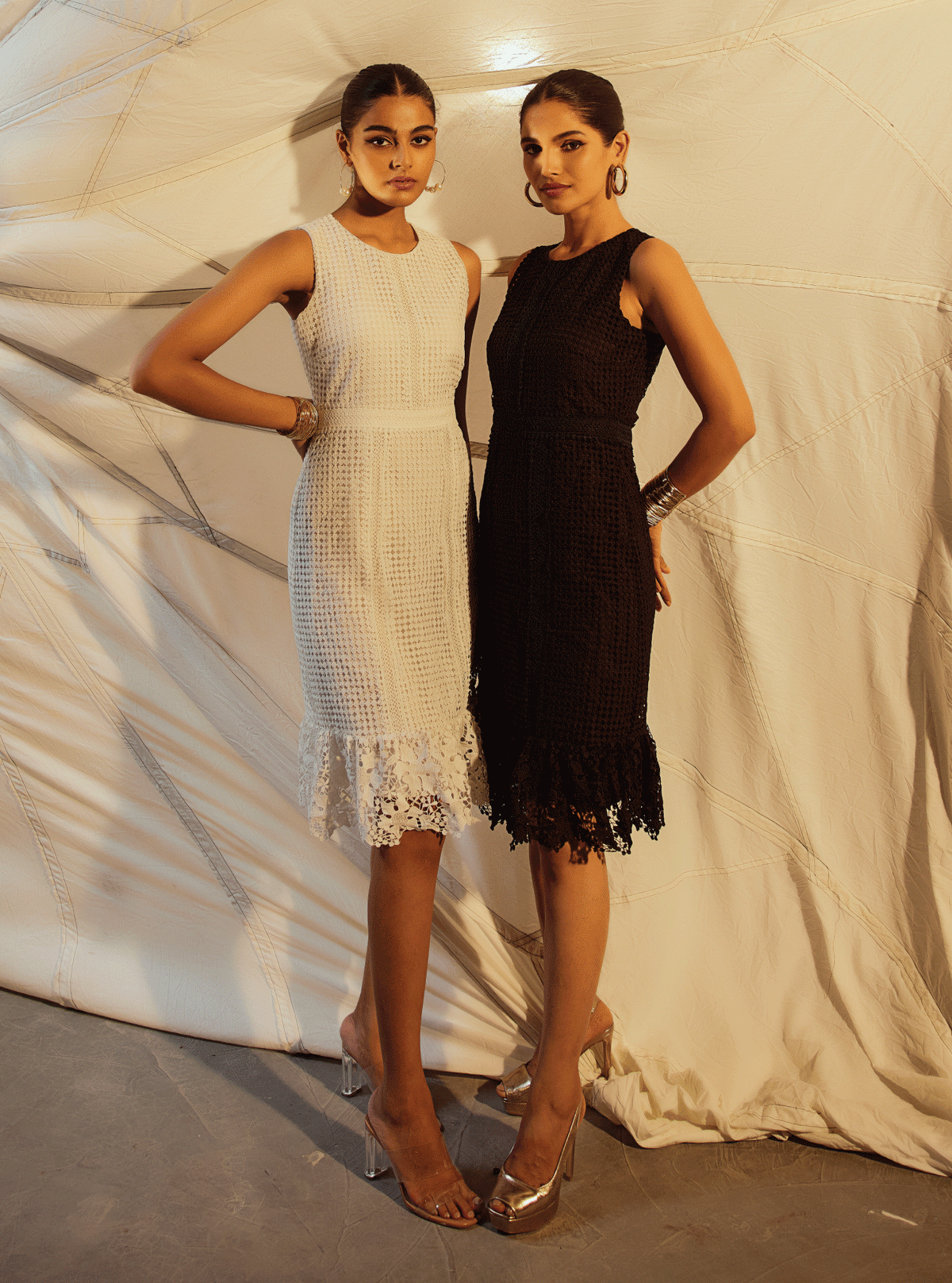 Guipure Skye Supima Cotton Black Dress main image 0