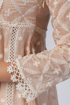 Mulmul Organza Valerie Beige Pant