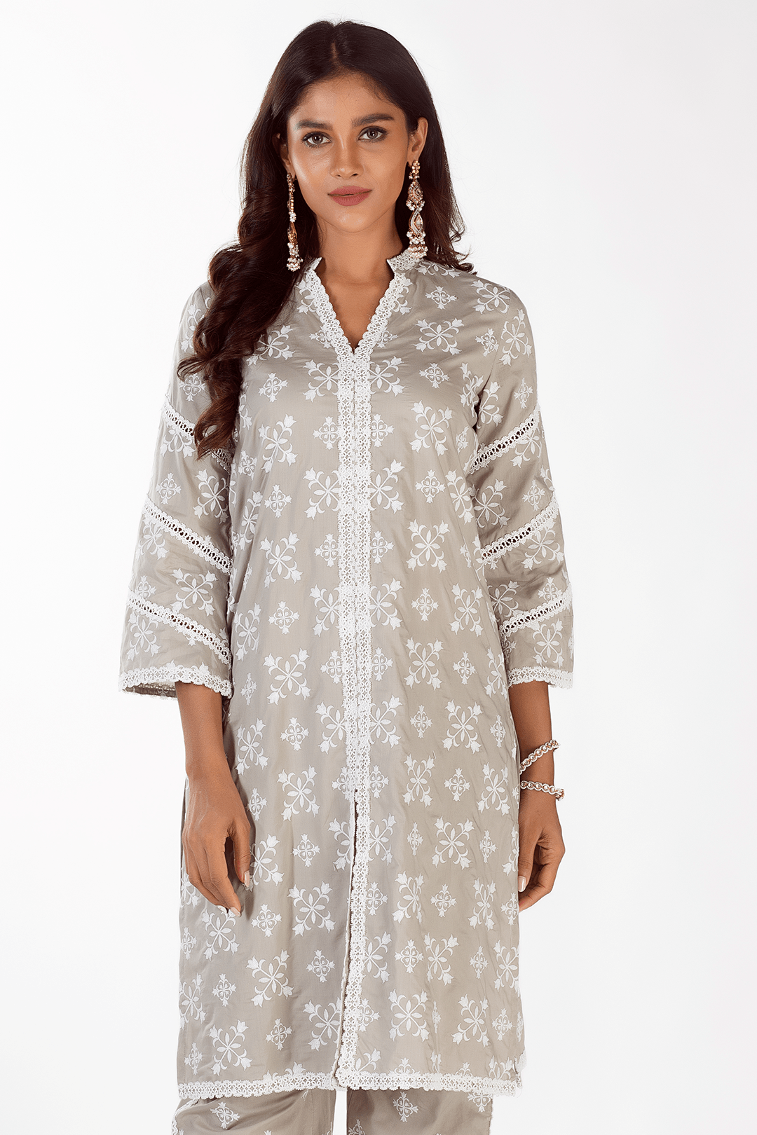 Mulmul Cotton Vera Grey Kurta