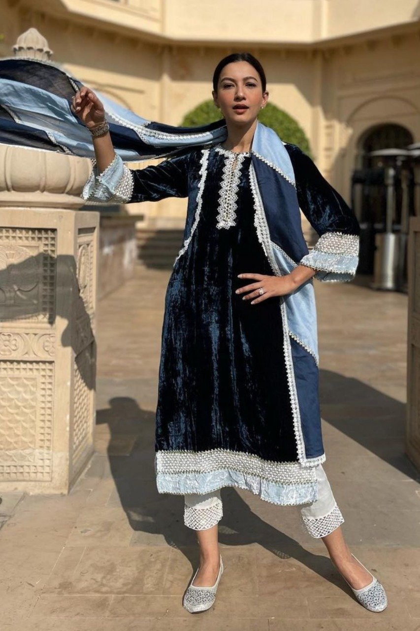 Makhmal Birch Kurta