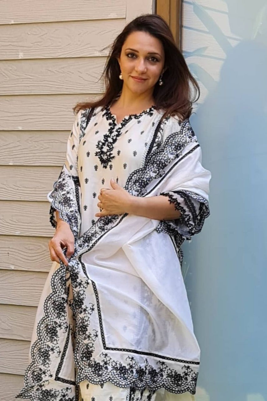 Pima Satin Merry Kurta With Harem Pyajama