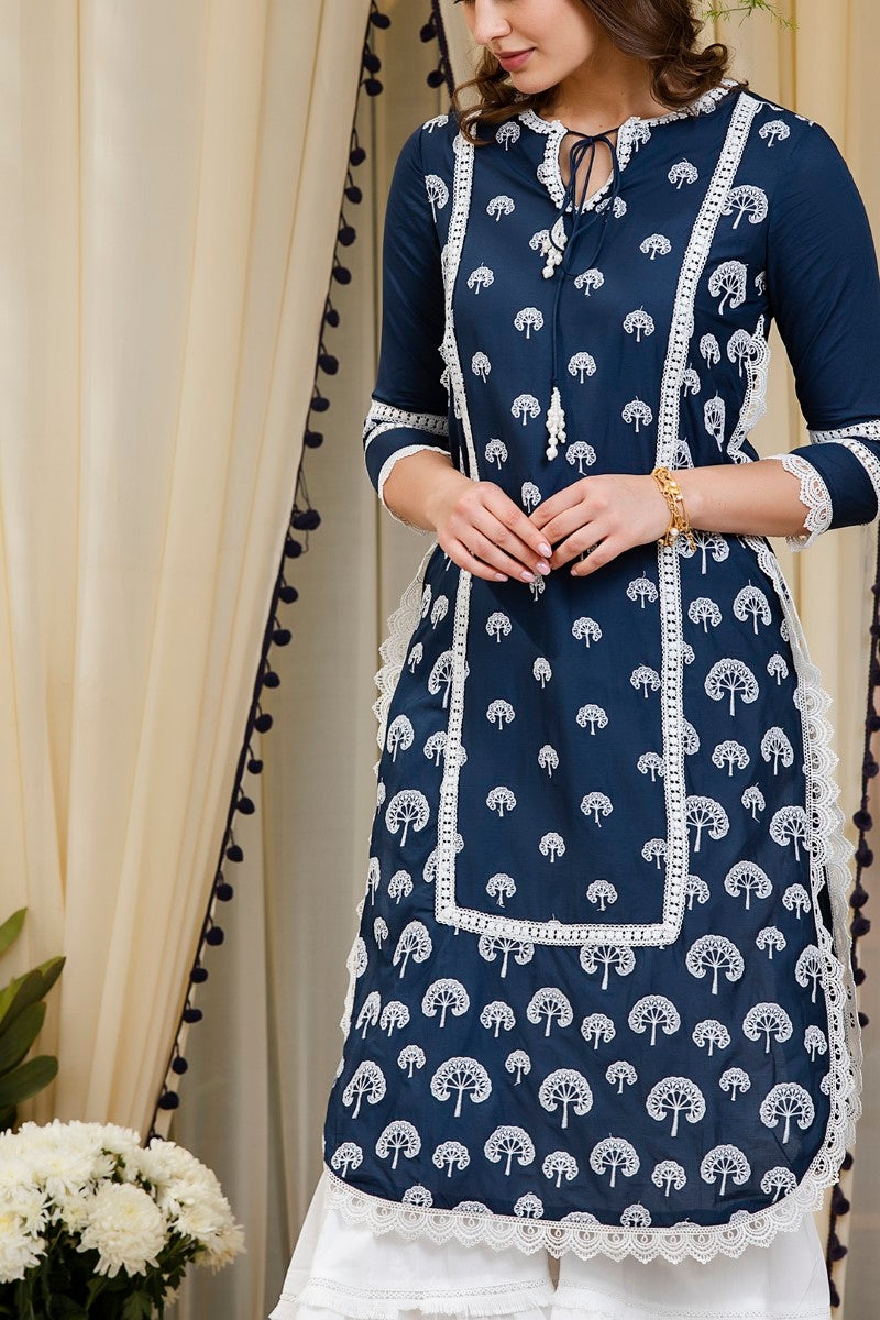 Snowdrop kurta With Garara