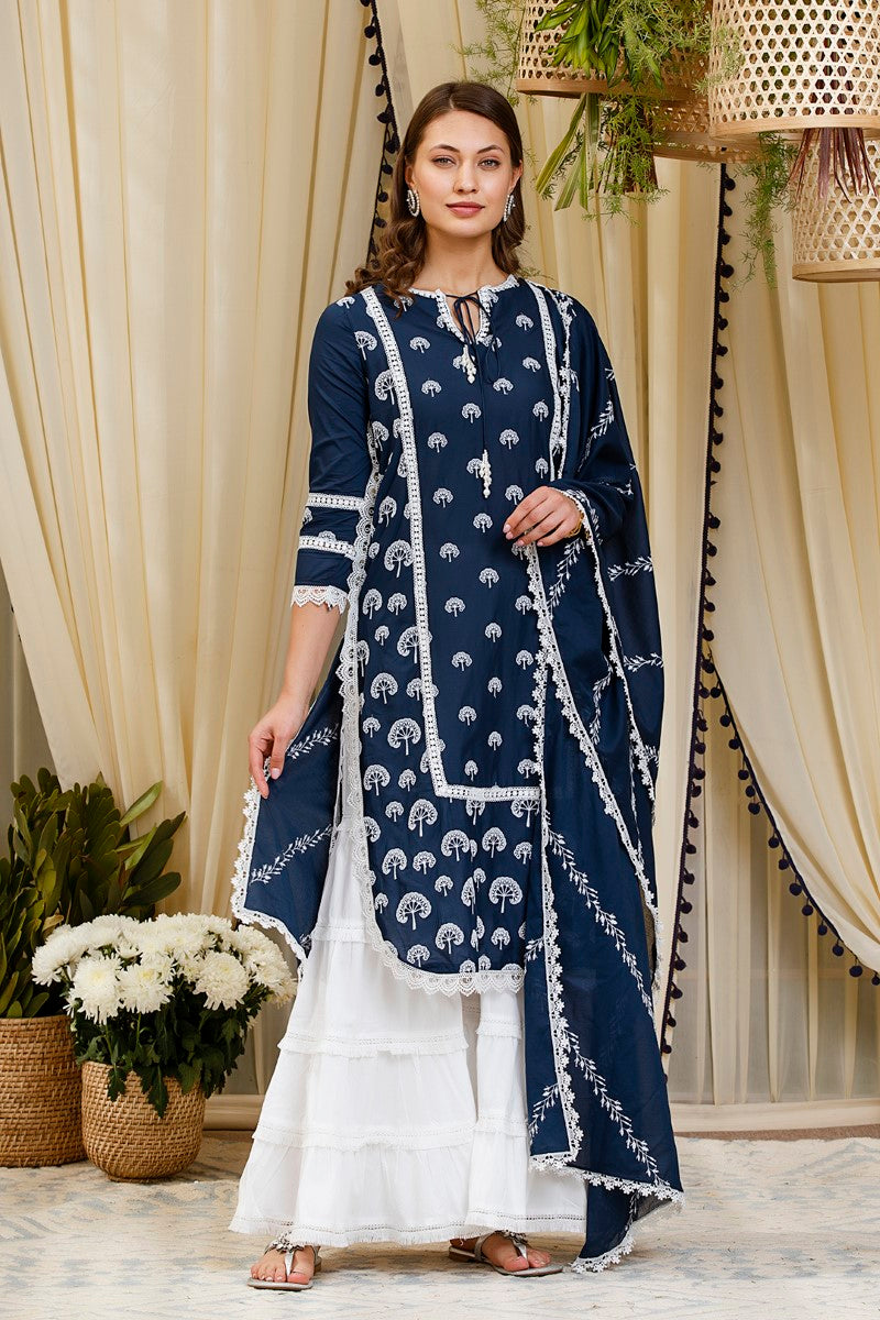 Snowdrop kurta With Garara