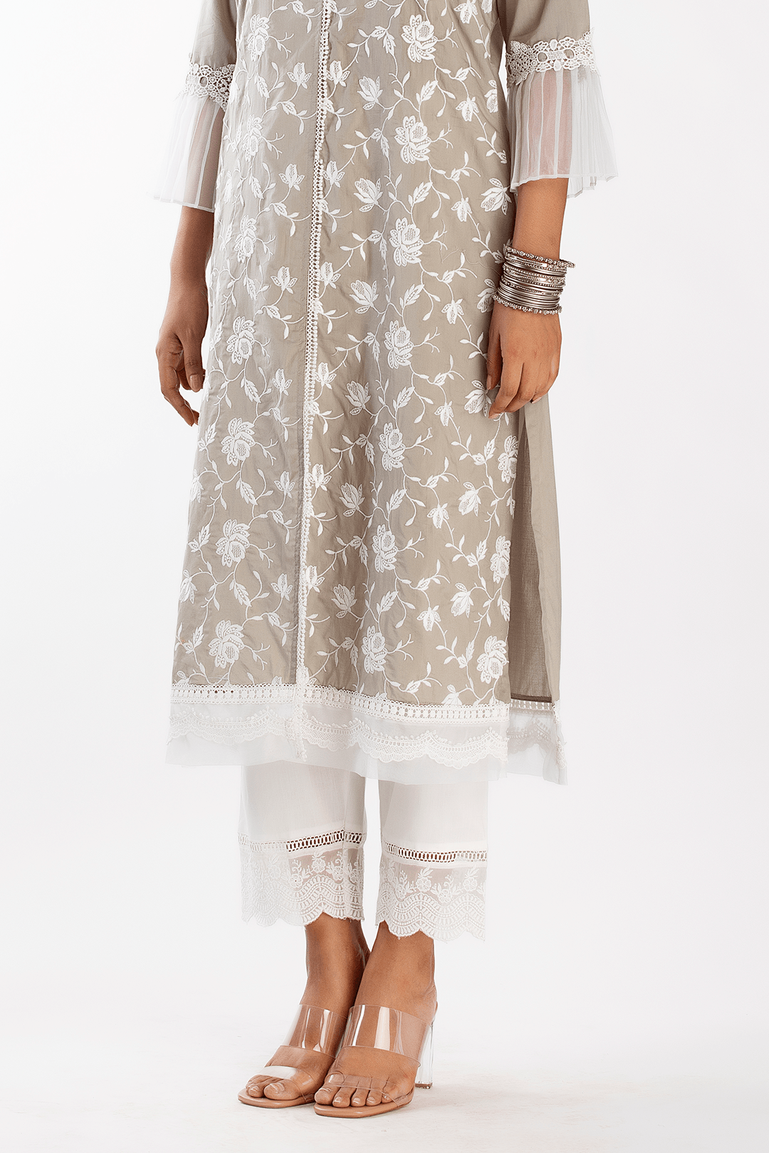Dusk Cotton Grey Kurta Set