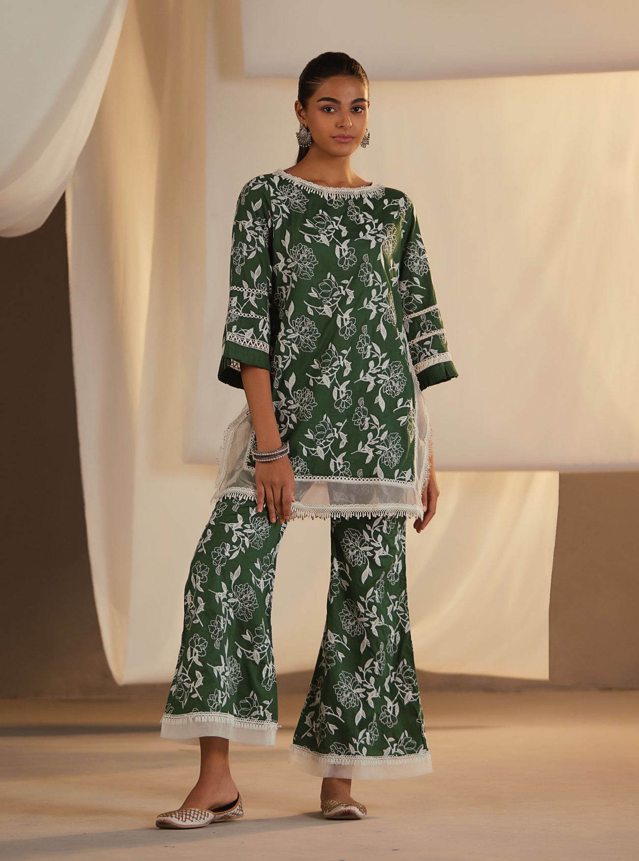 Mulmul Supima Cotton Slit pyajama main image 0