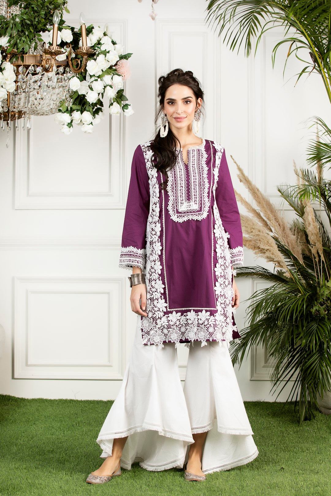 Quill Cotton Bellbottom Kurta Set