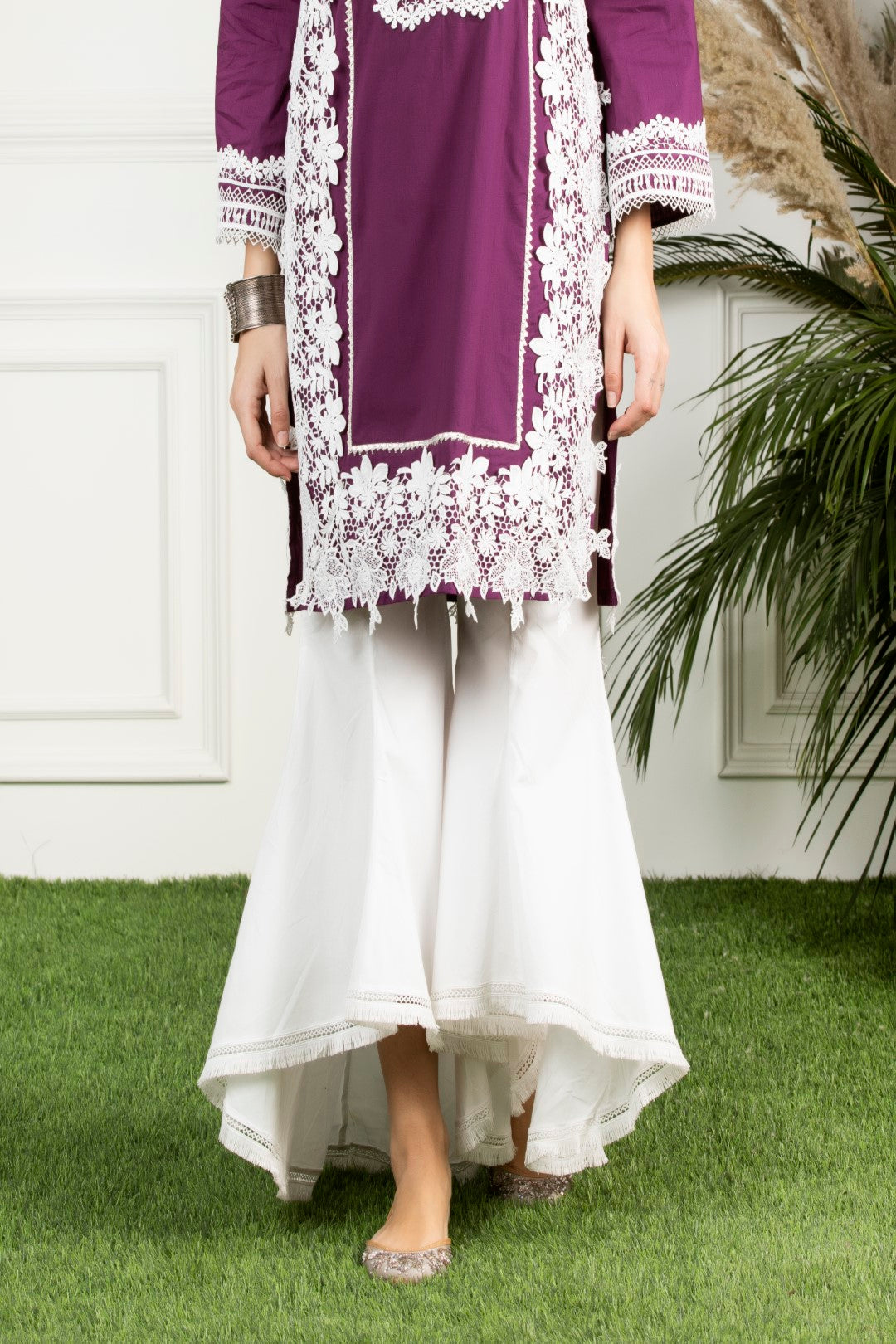 Quill Cotton Bellbottom Kurta Set