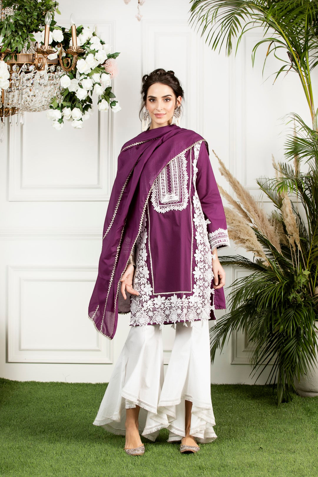 Quill Cotton Bellbottom Kurta Set