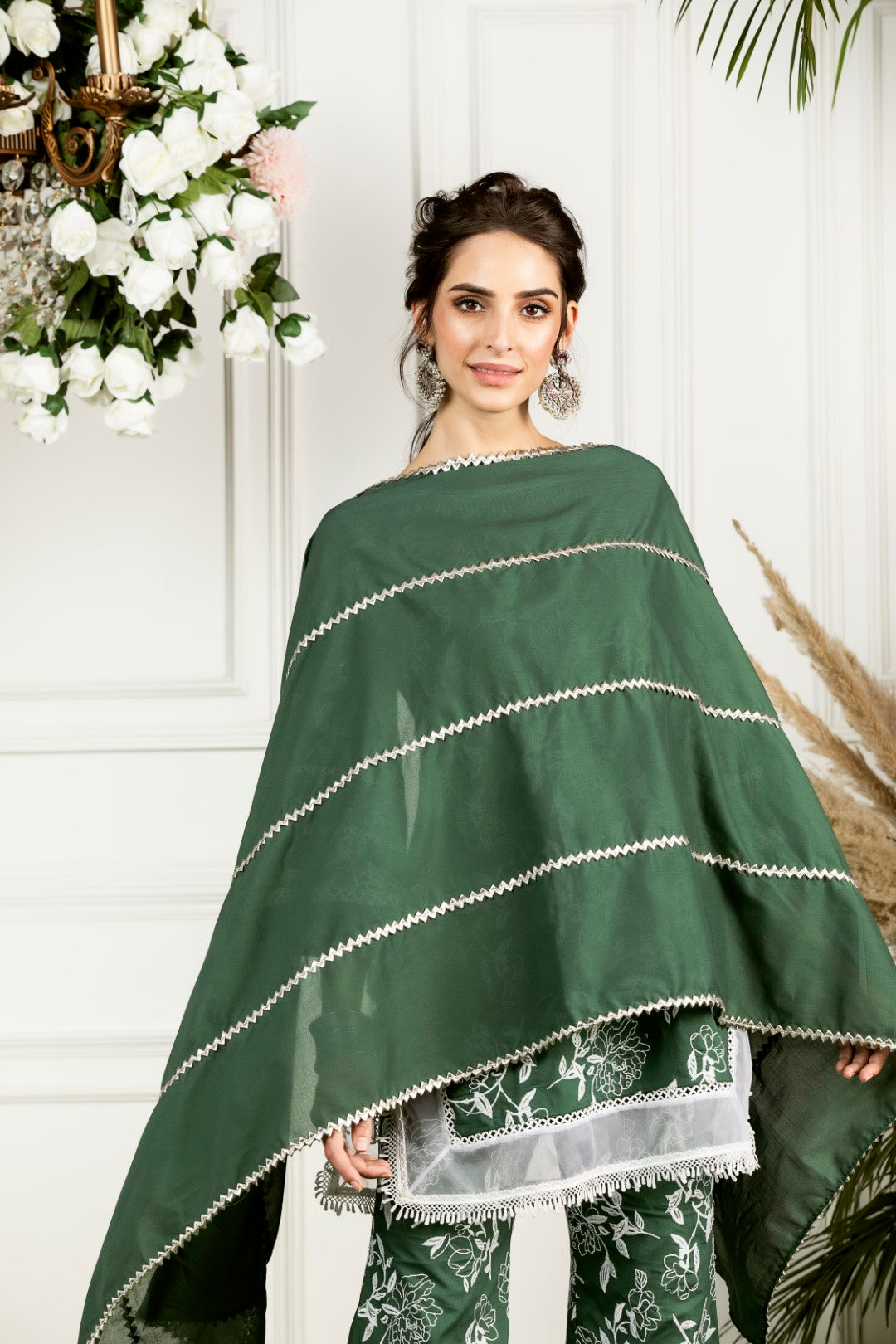 Mulmul Cotton Hydrangea Kurta