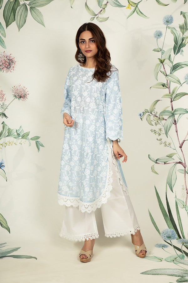 Rosebud Kurta Blue