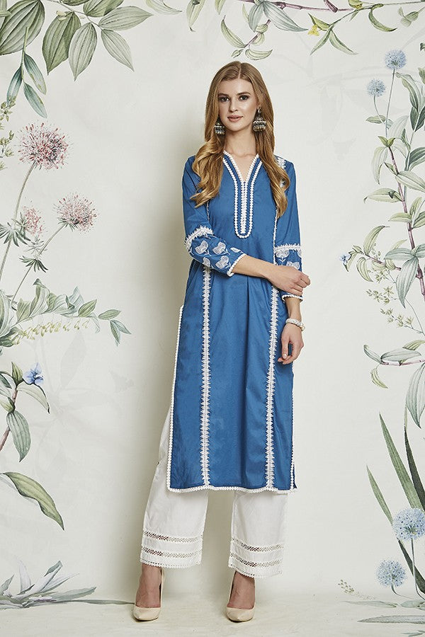 Marigold Kurta Indigo