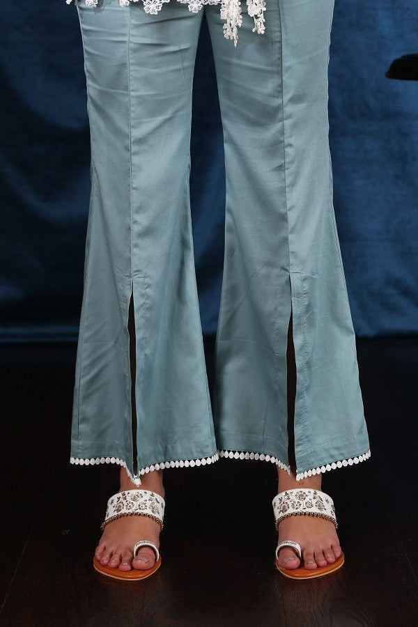 SLIT BELLBOTTOM (Teal)