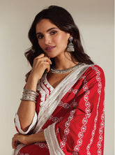 Mulmul Cotton Shiloh Red Dupatta